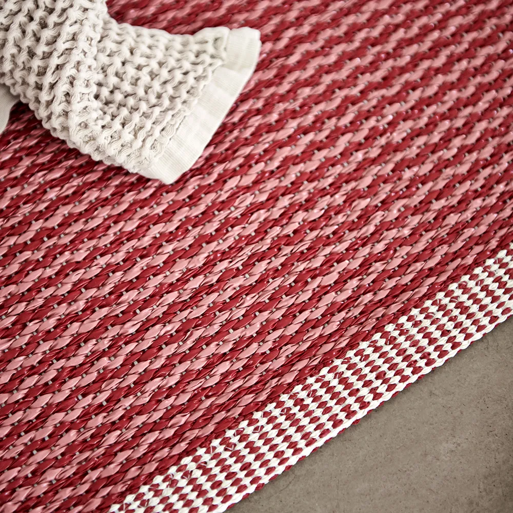 Mono Carpet 60x150 cm blush / dark red