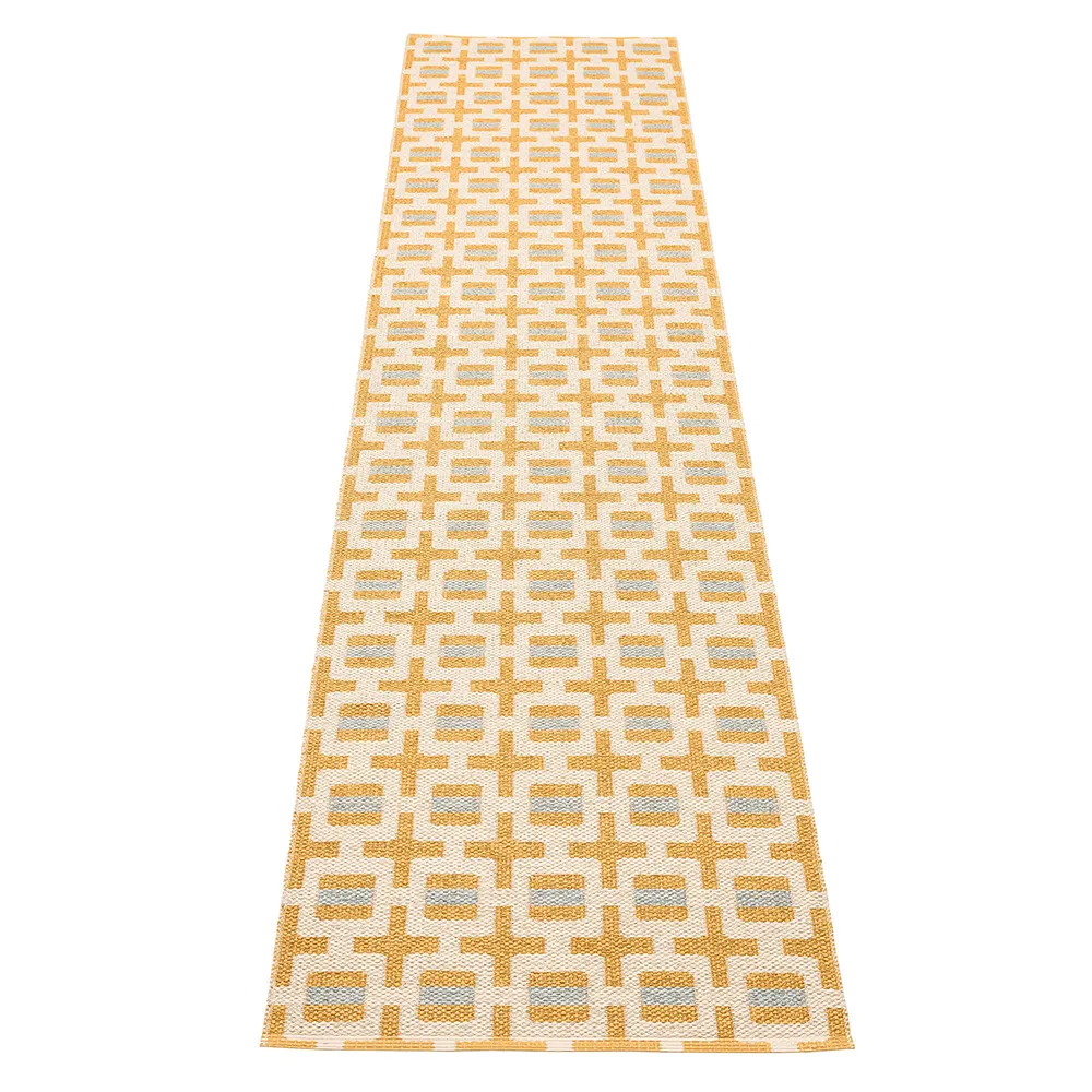 Tom rug Ochre/Cream/Sage 70 x 300 cm