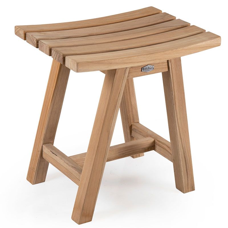 Keros stool natural teak