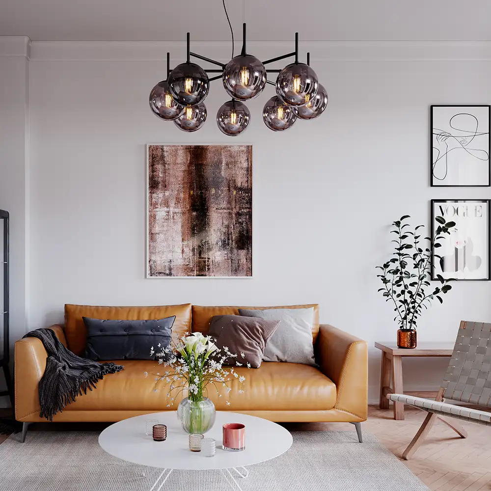 Boyle Ceiling Light Smoke Grey