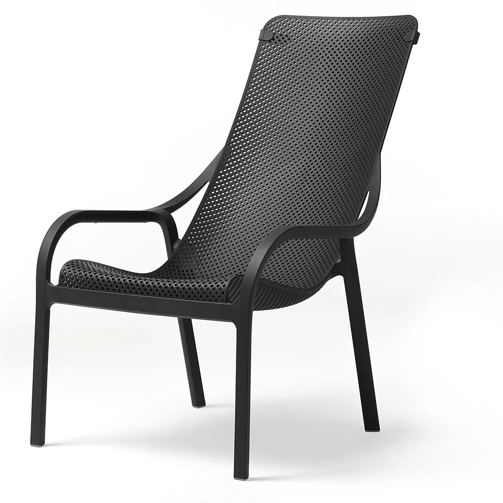 Net lounge armchair Anthracite