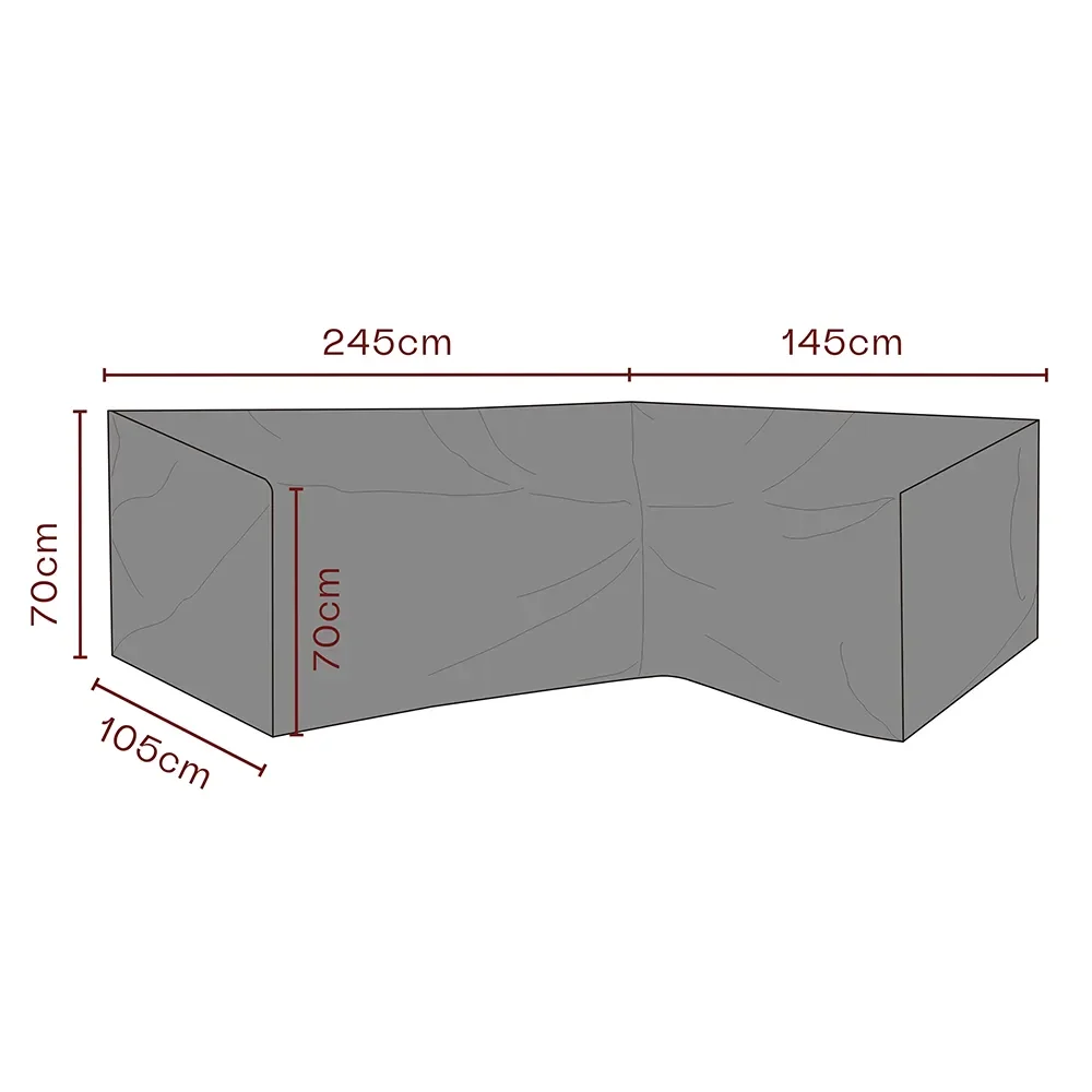 Furniture cover corner sofa 145/245x70x105 cm Premium