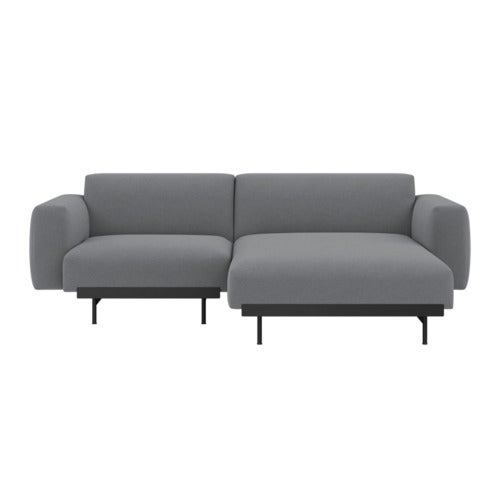 In Situ 2-seat modular sofa Config 4 - Ocean80/Black