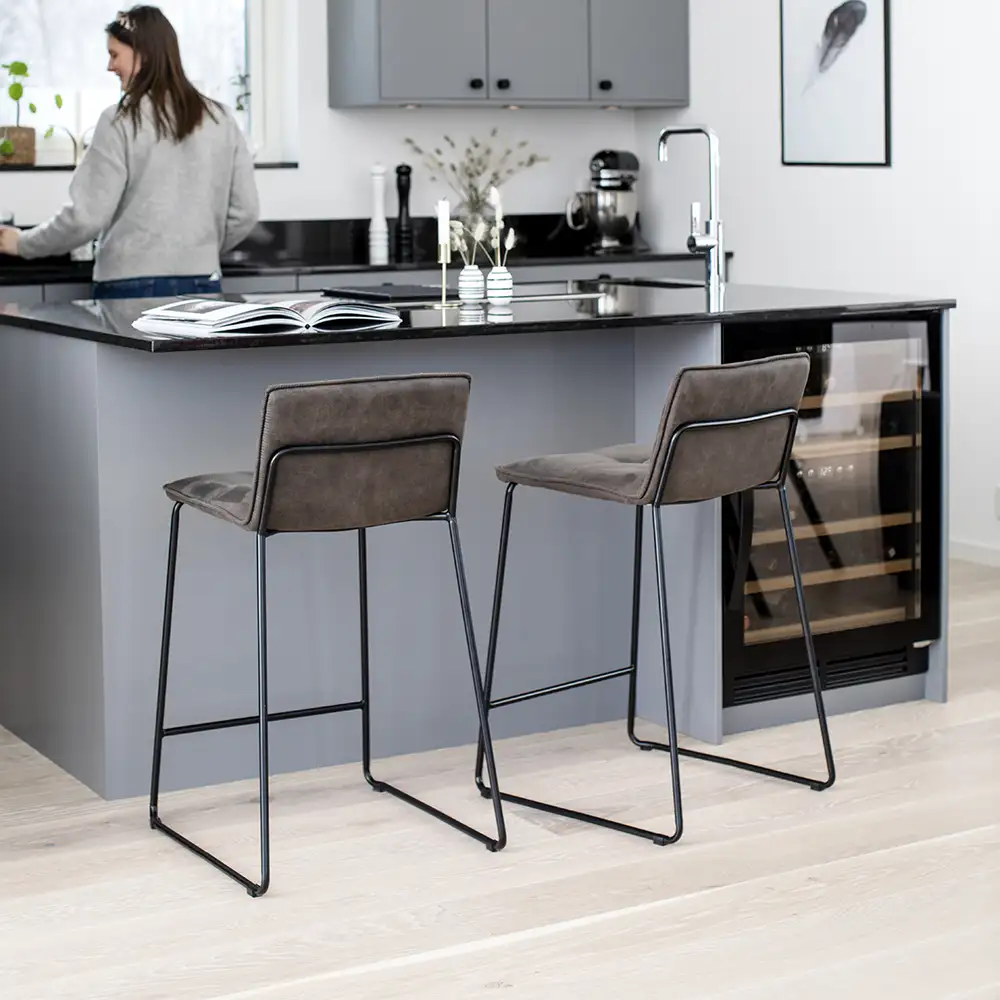 Elvis Barstool brown 2-pack