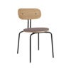 Curious Dining Chair Oak/Black Metal Monrose