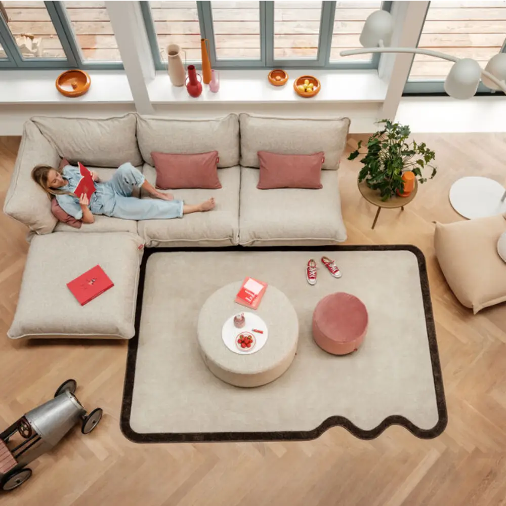 sumo corner seat boucle recycled beige