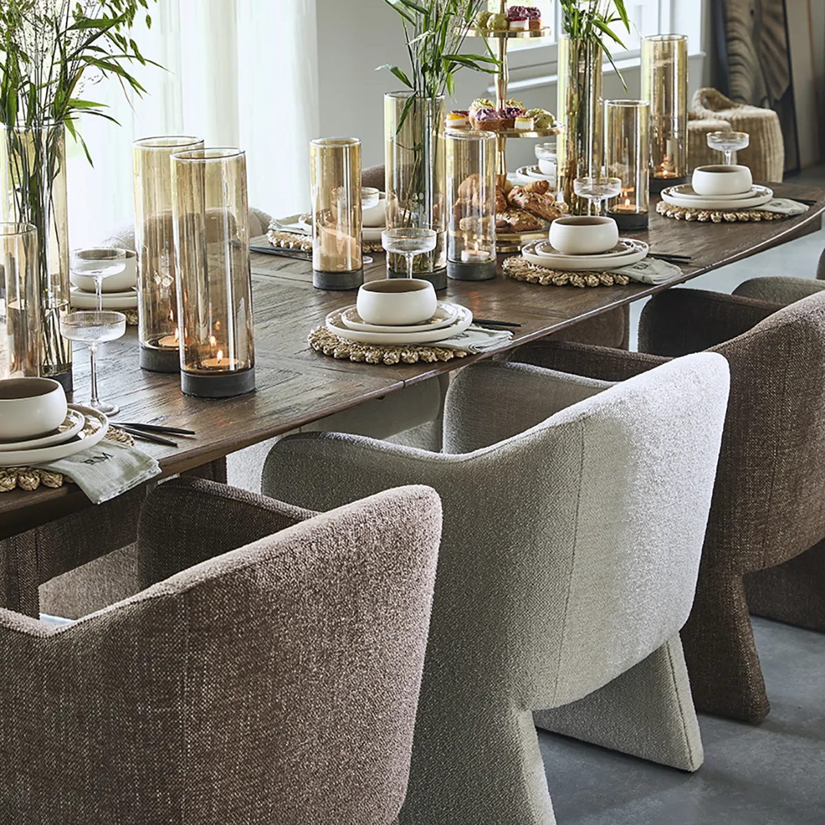 Dining Chair Napoli Brown with armrest