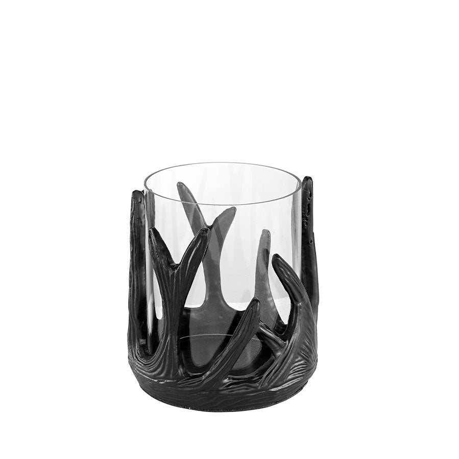Antler Lantern Small Black