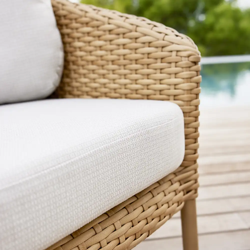 Ocean 2 seater sofa Natural flat Weave