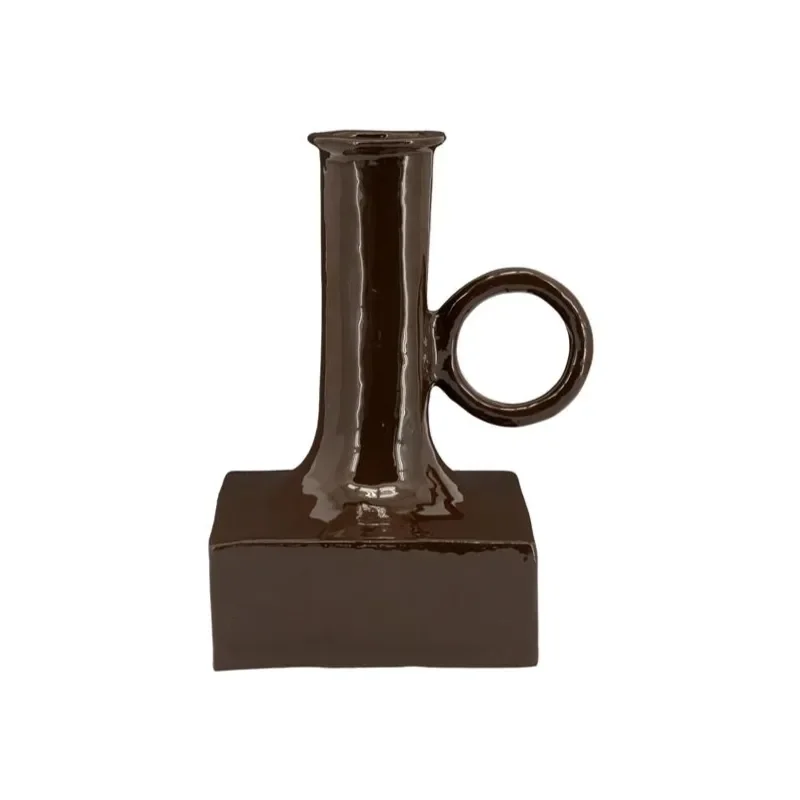 Oro 2 vase 20x16x25 cm aluminium brown