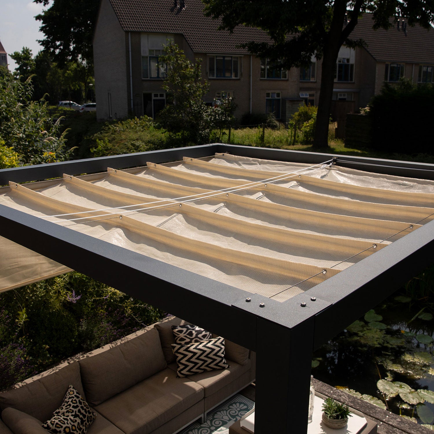 Coolfit sun sail harmonica 290x300cm grey