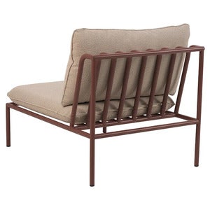 Collier Centre section  Zin red / Teddy beige