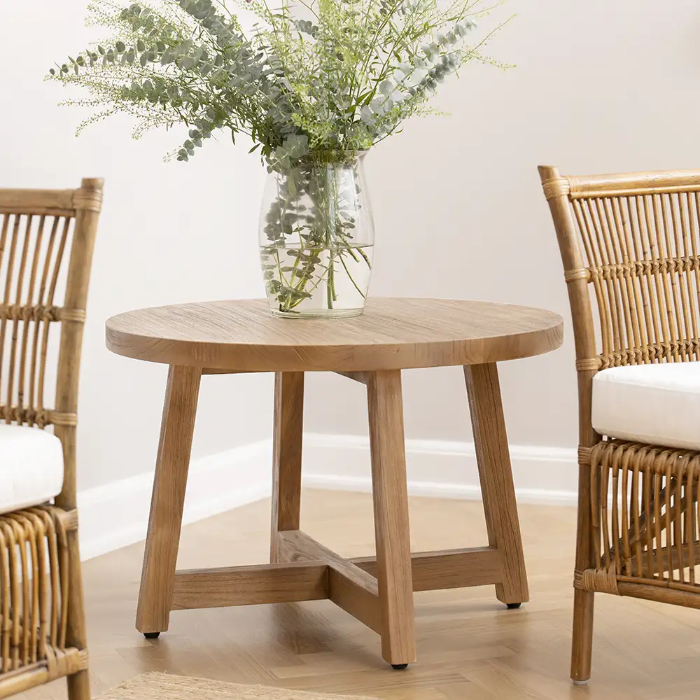 Aksel coffee table Ø75 cm teak