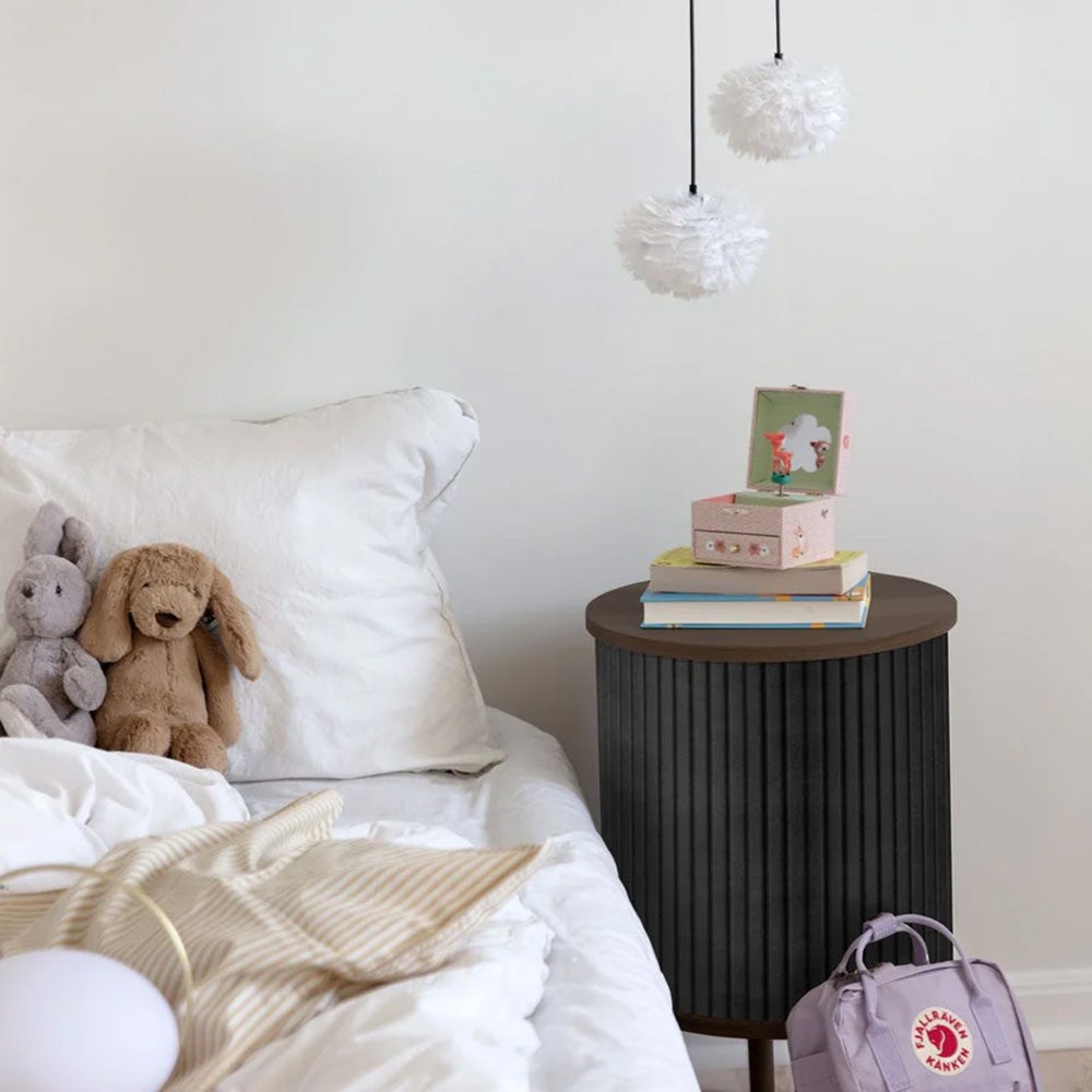 Audacious Side Table Dark Oak/Charcoal