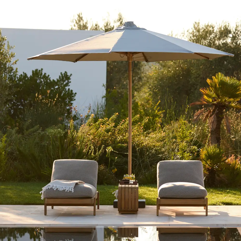 Vista sunbed stackable Teak