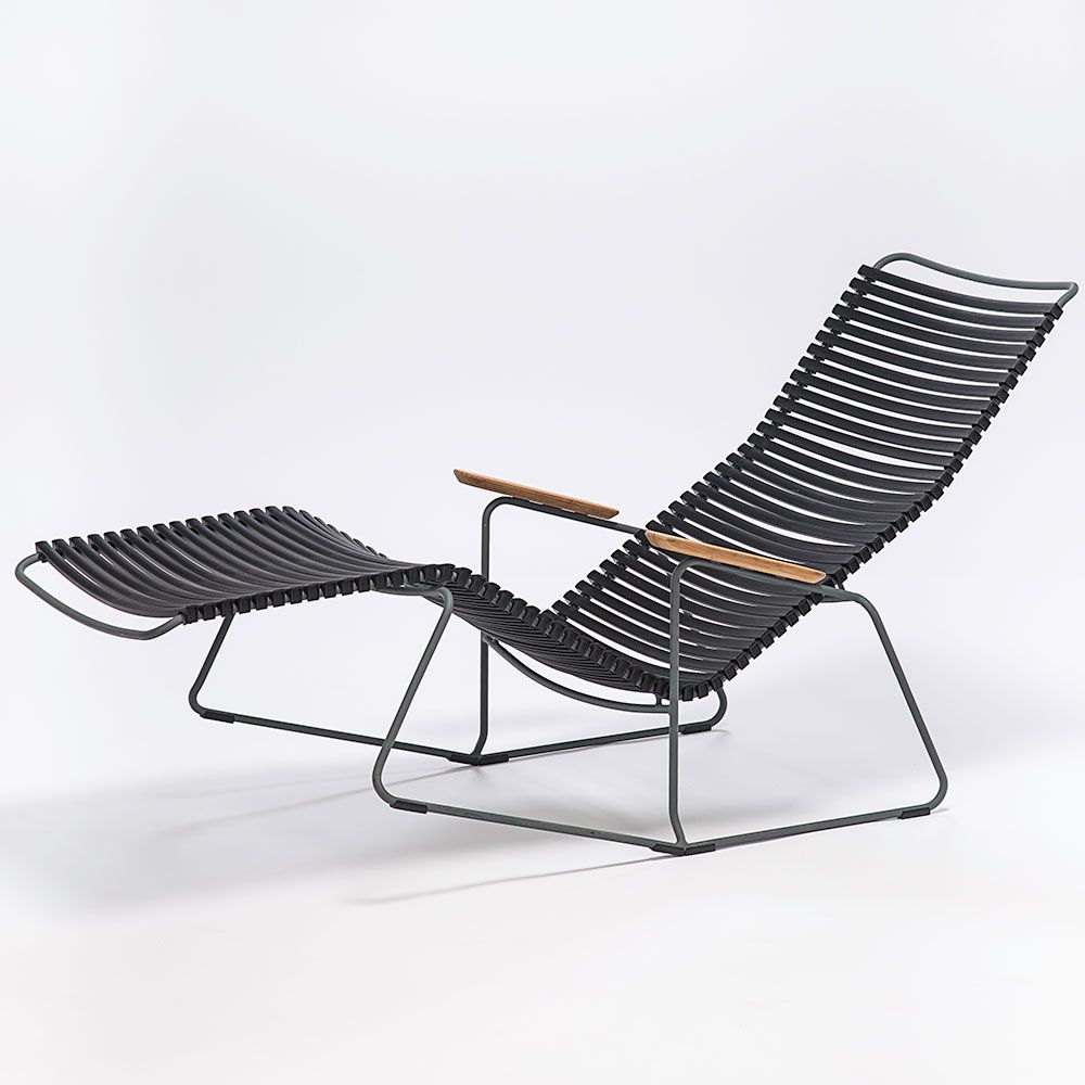 Click deck chair dark grey