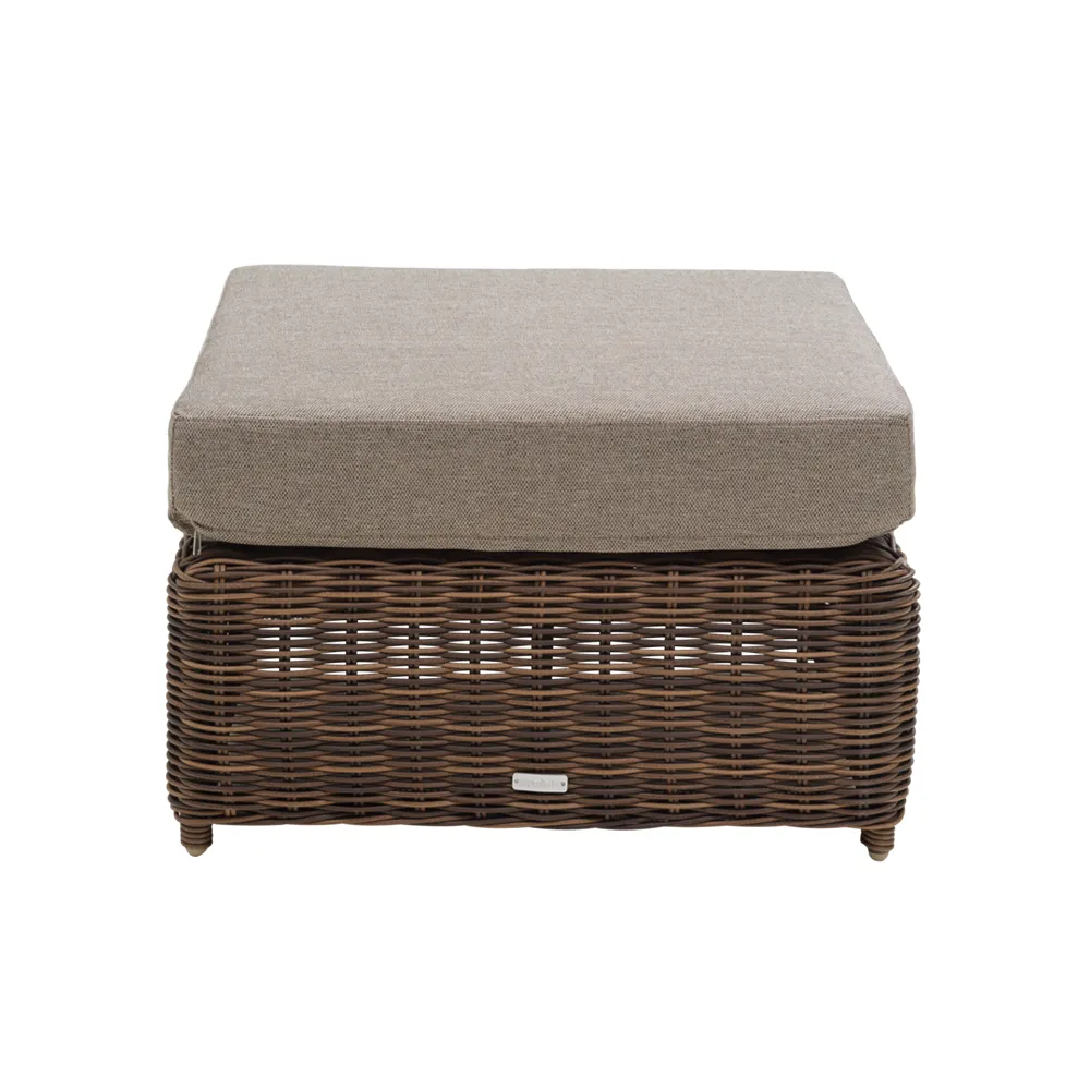 Glendon ottoman  Dark brown / Soft moose