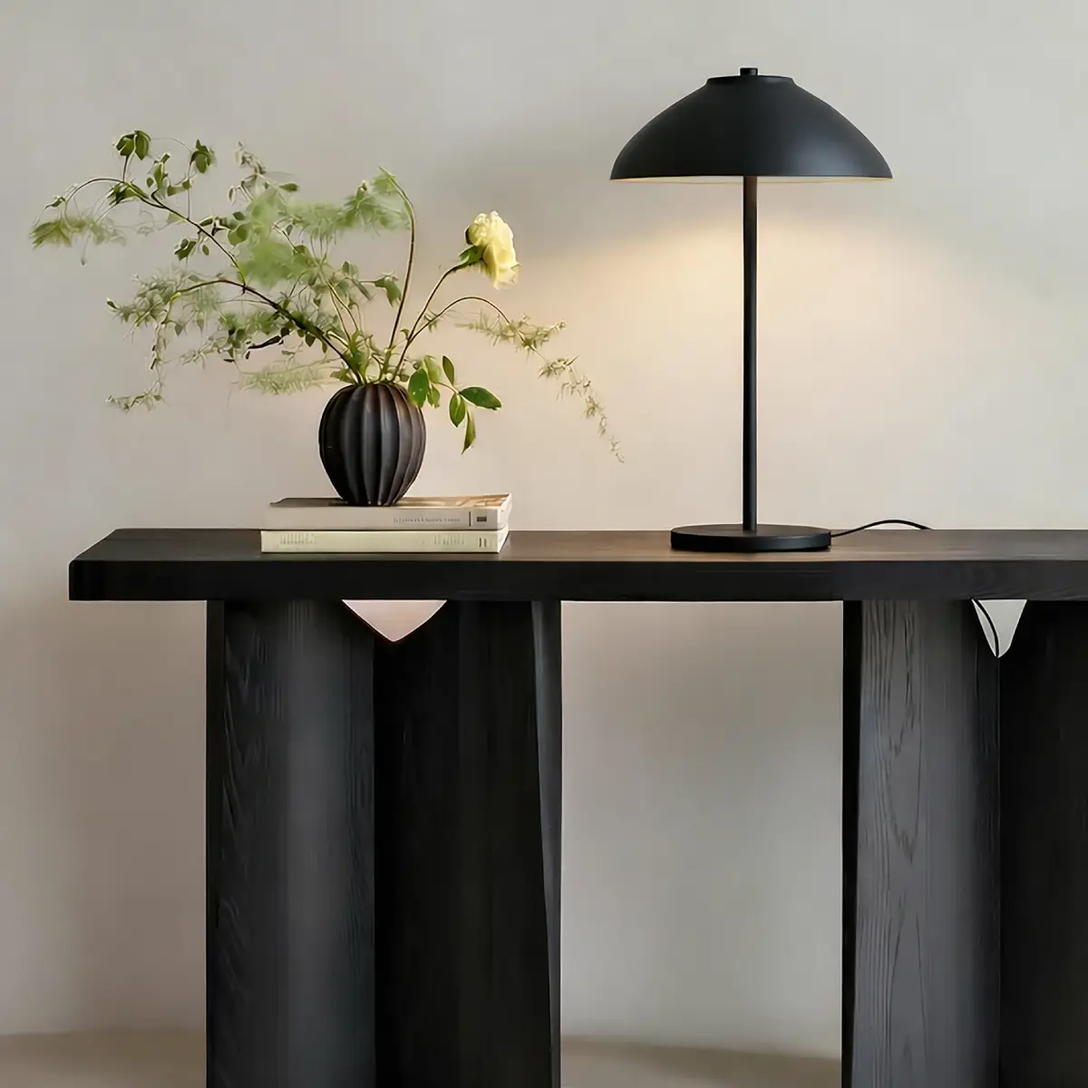  Vali Table Lamp Ø24xH40 cm Metal Matte Black