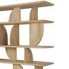 Geometric Shelf Oak 210x35x130 cm
