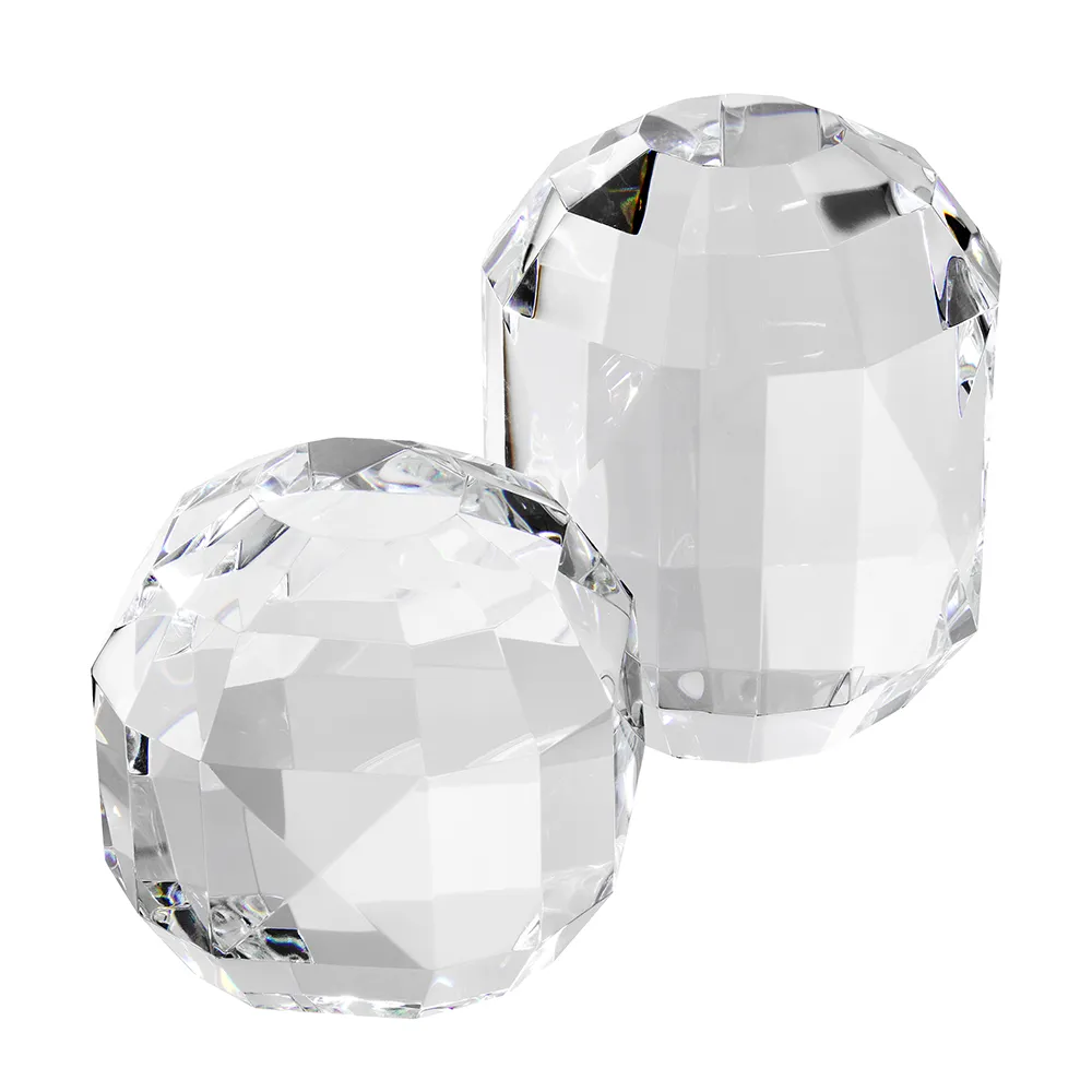  Object Trace crystal glass set of 2 (S+L)