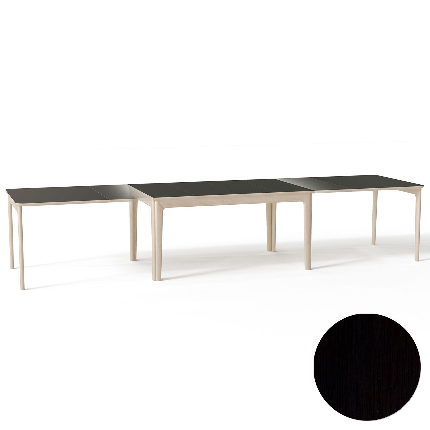 Sm26 Table Black Oak Lacquer 155-308/359X101X74cm