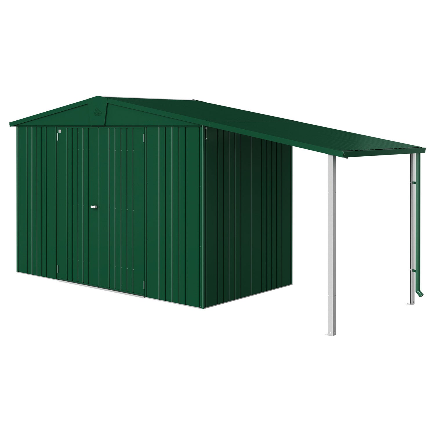 Europa side roof Garden shed size 234a dark green Biohort