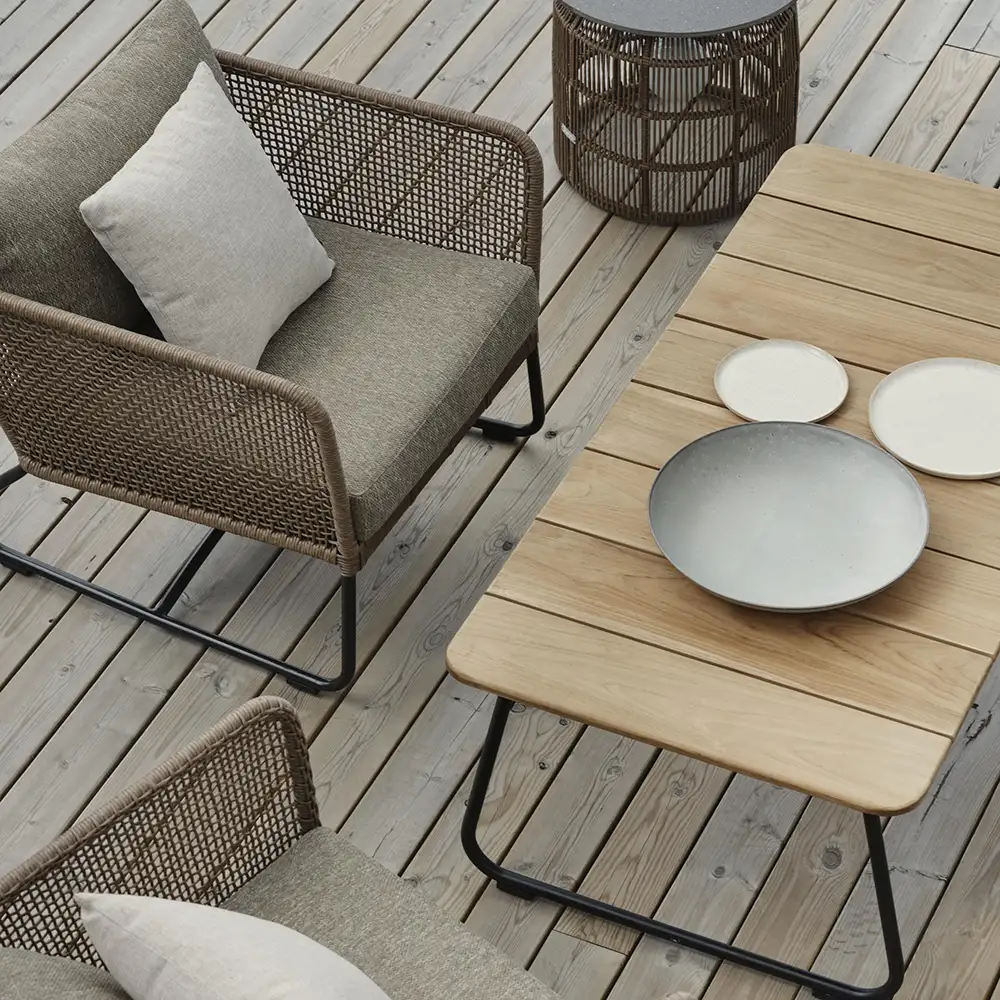 Nolli coffee table 70x140 cm black/teak