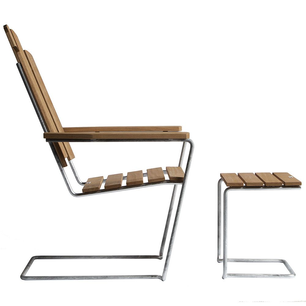 A3 Sun lounger Oiled Oak