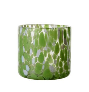 PARTY Tealight Holder S Green Ø9xH9cm