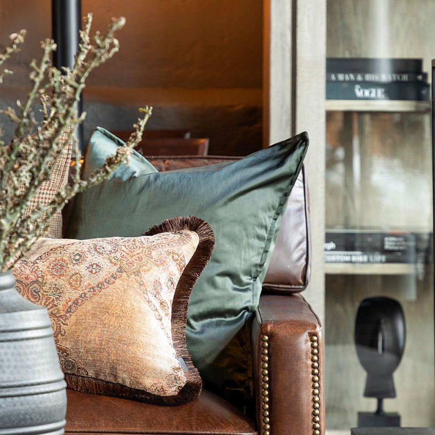 Dorsia Green Cushion Cover Frame 50X50