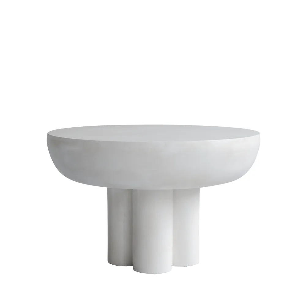 Crown Table, Low - Bone White