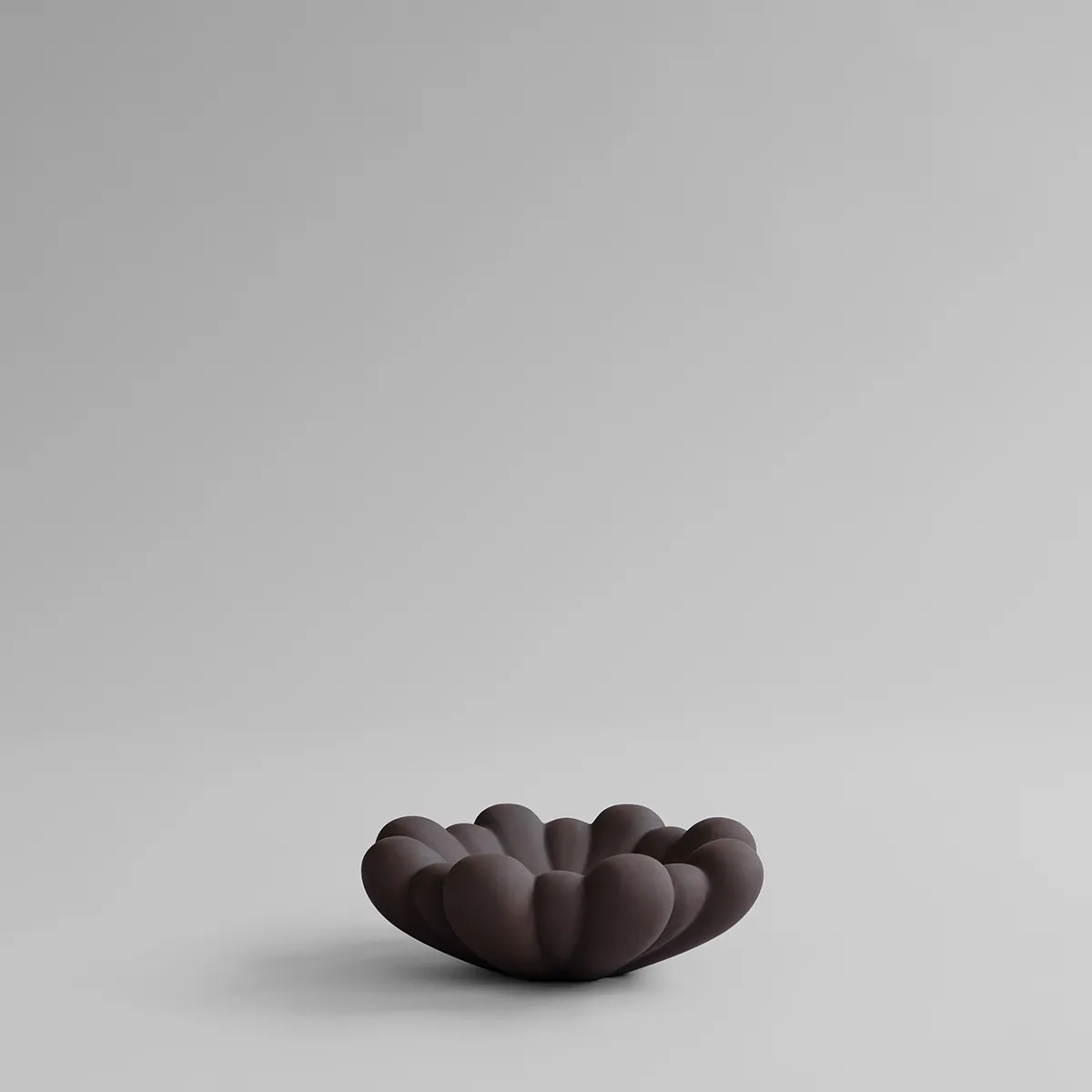 Handmade Decorative Bowl Bloom Chocolate Brown Ø 28,5 cm