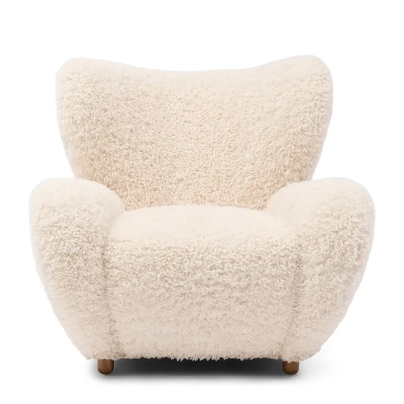 Courchevel Wing Chair White Lion