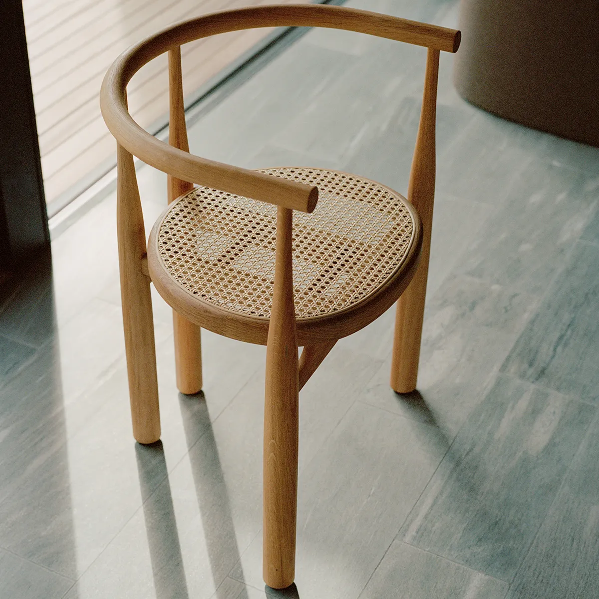 Dining Chair Bukowski Cane Oak with armrest