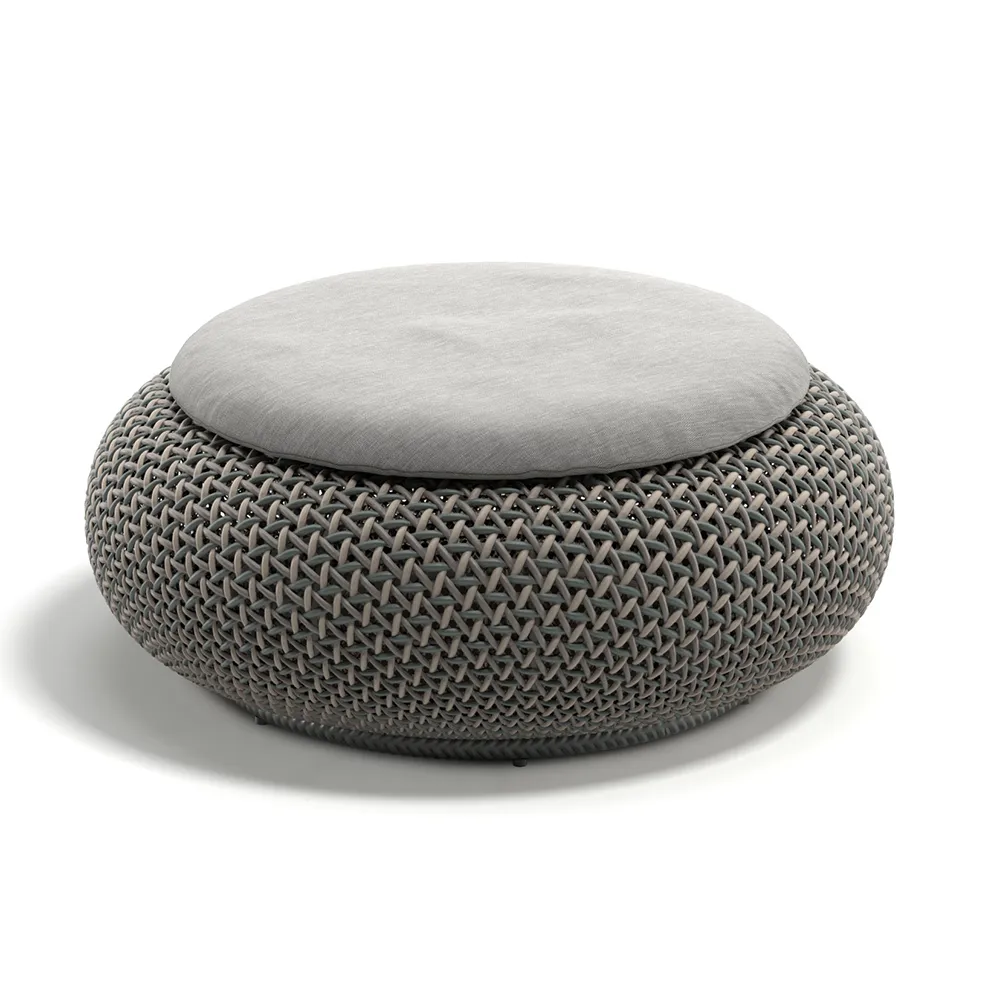 ATOLO footstool C3C pine silver 0229 Dedon | Buy your outdoor furniture ...