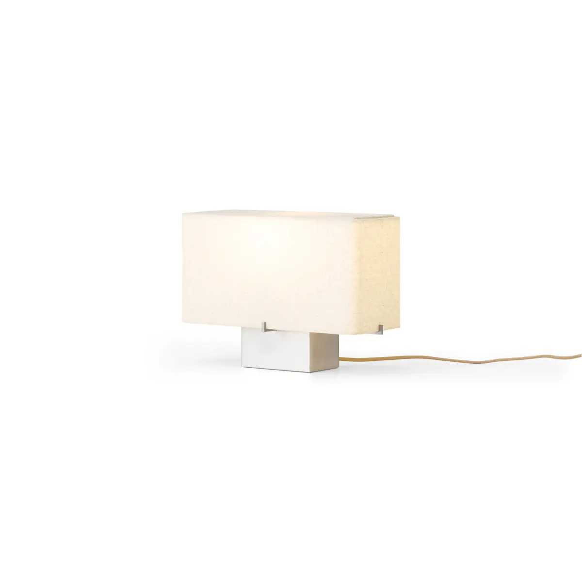 Nonna Table Lamp Brushed/Textile Sand H24 cm