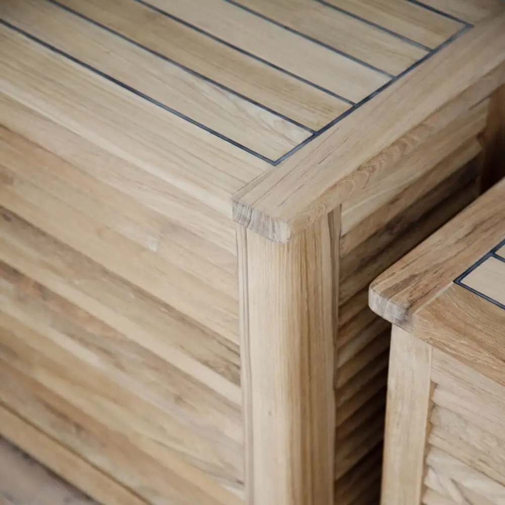 Classic Laundry basket 55 cm Teak