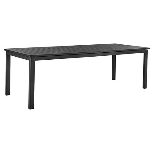 Lomma XL dining table 100x260-380 cm black
