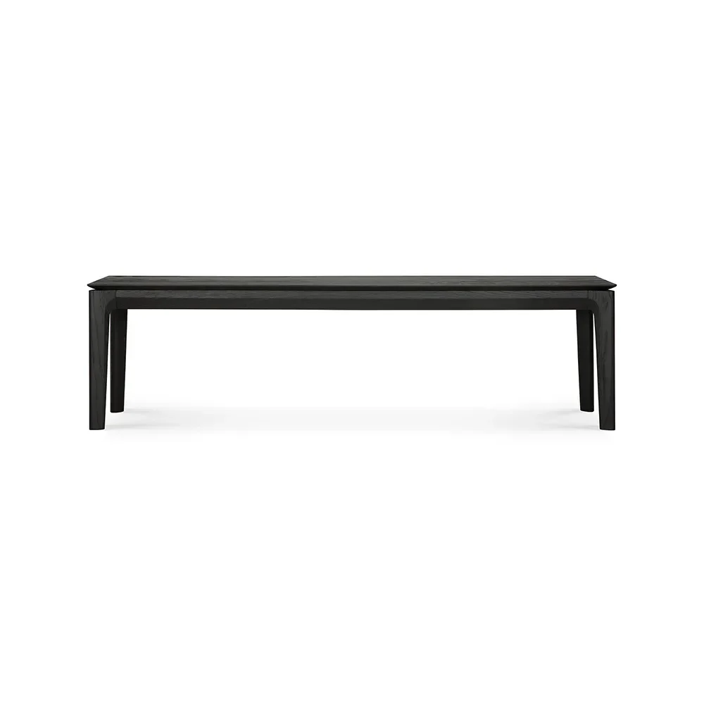 Bok Bench 35x166 cm Black lacquered oak