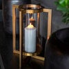 Verano Candle Lantern Small Brass Antique