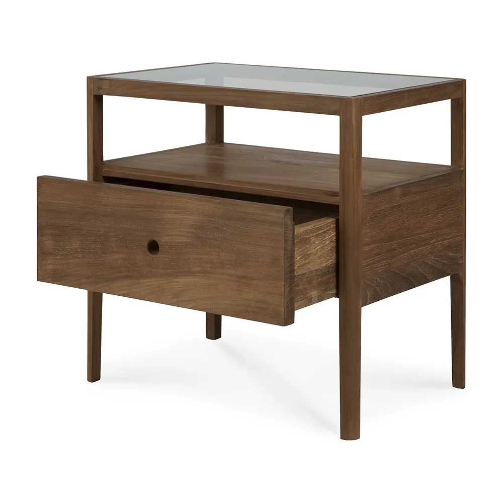 Spindle Bedside table Teak