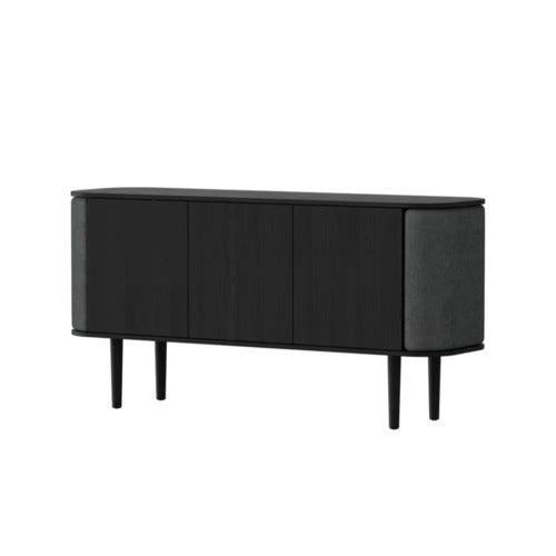 Treasures 3-door cabinet Black Oak/Shadow