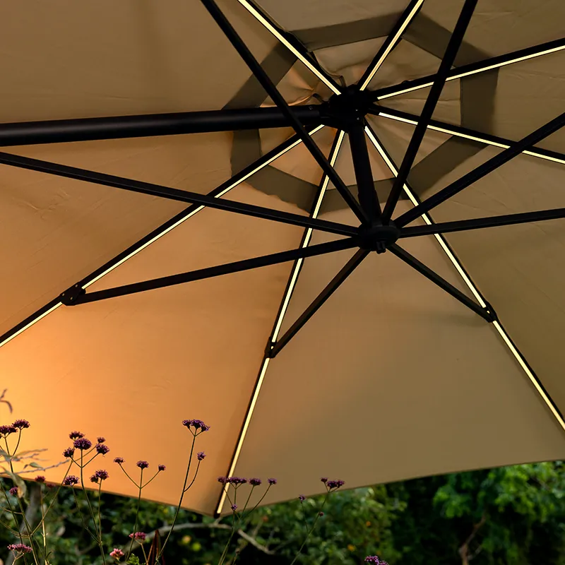 Cliento parasol 350 cm Antracit / Grey
