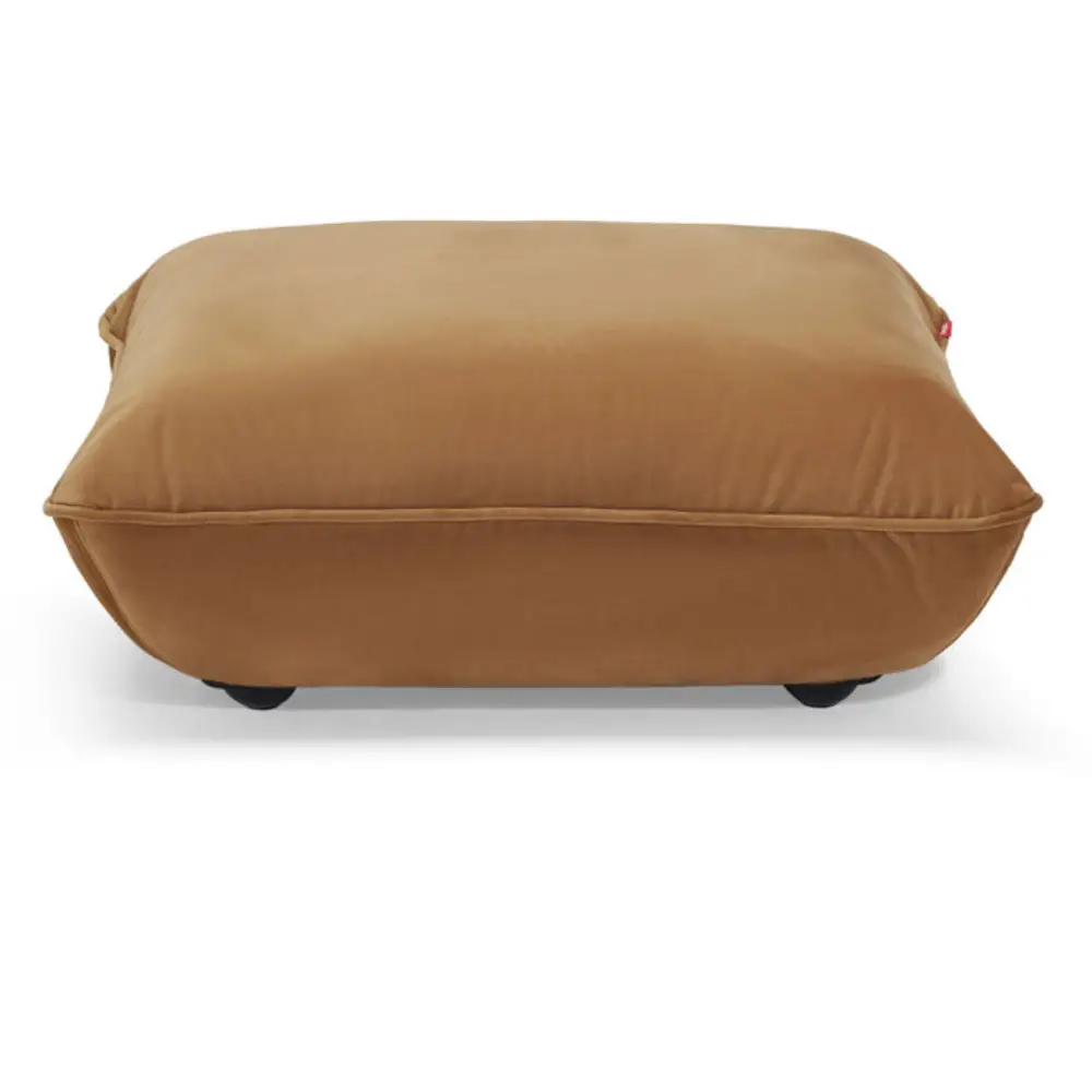 sumo Hocker velvet recycled almond