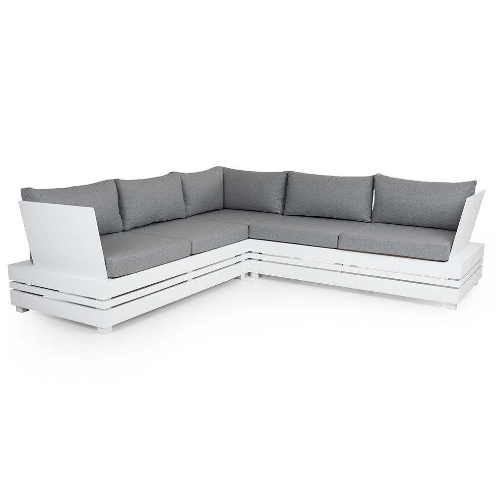 Ambon corner piece white/pearl grey