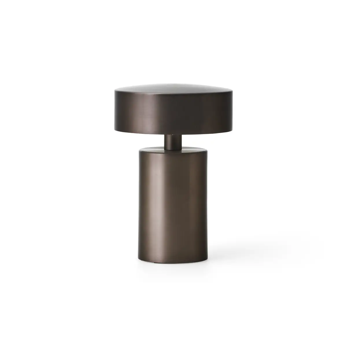 Column Portable Lamp in Bronze-Colored Aluminum