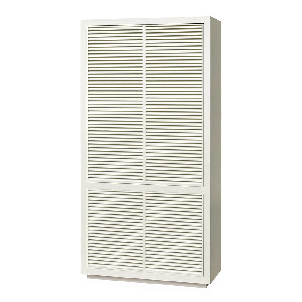 HAYDEN cabinet in oak veneer-Ivory mist