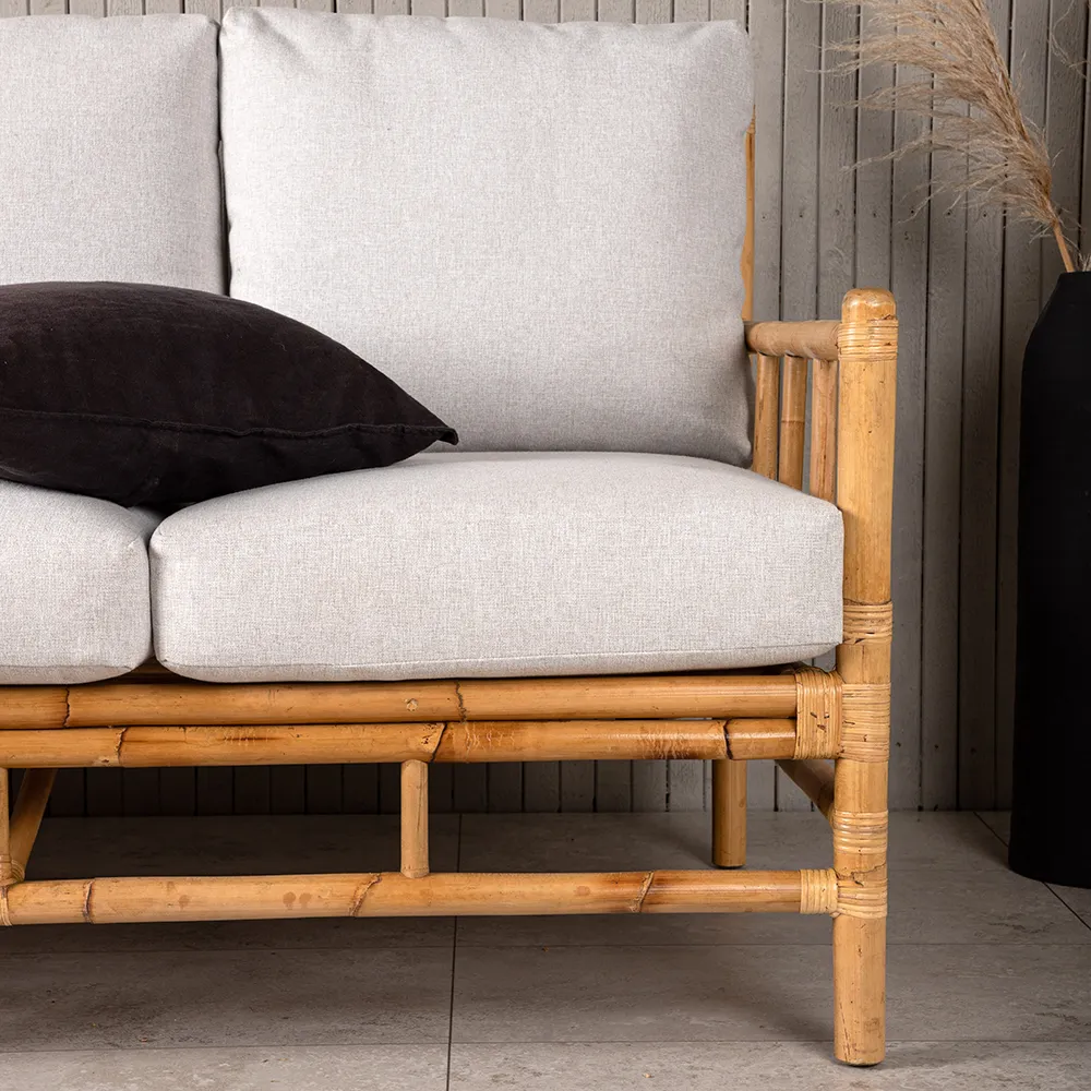 Cane 3-seater sofa Bamboo