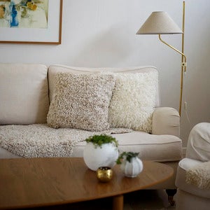 Lumme ornamental cushion 45x45 cm Sand