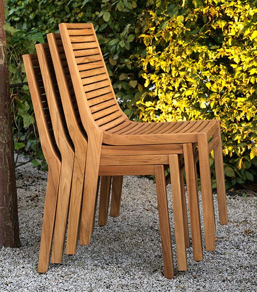 Volos dining chair natural teak